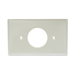 Placa de plástico para contacto sencillo.