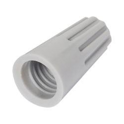 Capuchón roscable / 18 AWG / Gris / Paquete de 25 piezas.