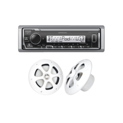 Kit de estéreo con Bluetooth KMR-M332BT |  más Par de bocinas KFC-1613MRW