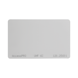 Tag UHF tipo Tarjeta para lectoras de largo alcance 900 MHZ / EPC GEN 2 / ISO 18000 6C / No imprimible / NO incluye porta tarjeta