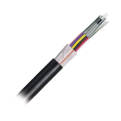 Cable de Fibra Óptica 12 hilos, OSP (Planta Externa), No Armada (Dieléctrica), MDPE (Polietileno de Media densidad), Multimodo OM3 50/125 Optimizada, Precio Por Metro