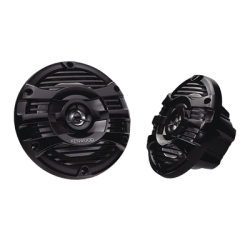 Par de altavoces fabricados en grado marinos en color negro de 6.5