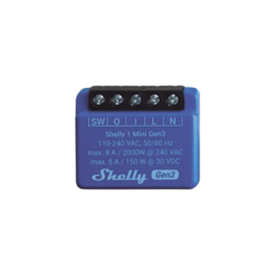 Mini Interruptor inteligente con Wi-Fi, contacto seco, 1 canal 8A, compatible con asistentes de voz Alexa y GoogleHome