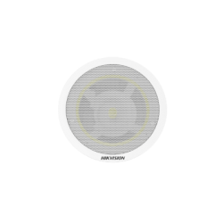 Altavoz IP Montaje en Plafón / 3 Watts / 8 Ohms / PoE+ / Integración con Hik-Central Professional / Reproducción de Audio vía Red / Bluetooth