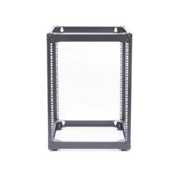 Rack Abierto de 4 Postes Instalación Pared o Piso de 14 Unidades, Ideal para Equipo de Audio!