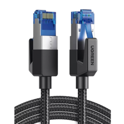 Cable Ethernet Cat8 CLASSâ… F/FTP Redondo con Malla de Nylon 5 Metros