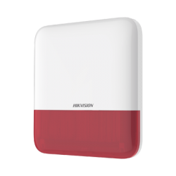 (AX PRO) Sirena Inalámbrica con Estrobo Rojo para Exterior IP65 / 110 dB