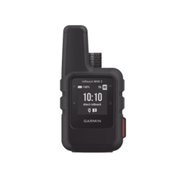 GPS portátil inReach® Mini 2 / Pantalla Monocroma Transflectiva 23 x 23 mm / Resolución 176 x 176 píxeles / Batería Recargable de Iones de Litio / Autonomía Hasta 14 Días / Resistencia al Agua IPX7 / Conectivi
