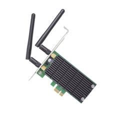Adaptador  PCI inalámbrico doble banda AC 1200 Mbps / Antena de alta ganancia / Tecnología MU-MUMO 2X2 / Soporte de perfil bajo y Altura completa