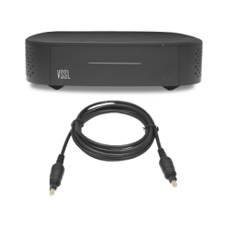 Amplificador una Zona de 2 Canales, 50 W por Canal, Con Cable TOSLINK Incluido, Transmisión por Chromecast, AirPlay, Alexa Cast, Spotify Connect