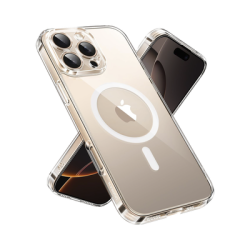 Funda protectora magnética transparente UGREEN Classy para iPhone 16 Pro (transparente)