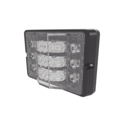 Luz direccional de 3 niveles rojo/claro