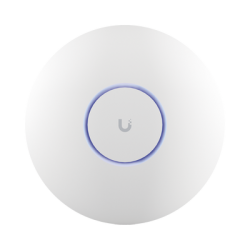 Access Point UniFi WiFi 7 Pro soporta 6 GHz, para interior en techo, 6 streams totales, MU-MIMO 2x2 en cada banda, tribanda, puerto 2.5 GBE. NO incluye POE