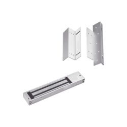 Kit para control de acceso incluye Chapa magnética de 600Lbs / Montajes L y Z 