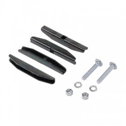 Accesorio de Empalme (Unión), Para Conexión de Escalerilla Recta, Curvas Interiores y Exteriores, de Acero, Color Negro