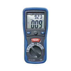 KIT de Medidor de Resistencia a Tierra Digital ( Terrómetro ), a 3 hilos  CAT III / 1000 V.