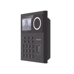 Terminal Min Moe WiFi con Batería de Respaldo / Administrable por Smartphone o Nube /  Acceso y Asistencia /  Huella, Facial y Tarjetas MIFARE /  500 rostros y 1,000 Huellas y Tarjetas / Detección de Cubrebocas / Hik-Connect Teams / HIK-IA