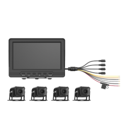 Sistema de Monitoreo Local / 4 Cámaras 1080p para Exterior (IP68) y Pantalla LCD de 7
