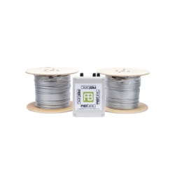 Kit de Cable Sensor Perimetral para Cerca Ciclonicas IRONCLAD / 610 METROS DE PROTECCION / 2 ZONAS; 305 METROS POR ZONA / Sin Falsas Alarmas por Viento / TODO Incluido/ TARJETA LPU400/ Calibración por Software