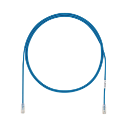 Cable de Parcheo UTP Cat6A, CM/LSZH, Diámetro Reducido (28AWG), Color Azul, 3.66 Metros (12 Pies)