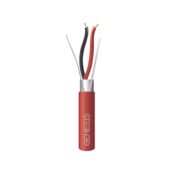 Bobina de 305 Metros de Alambre / 2 x 18 AWG / BLINDADO / Tipo FPLR / Color Rojo / Para Aplicaciones en Sistemas de Detección de Incendio y Sistemas de Evacuación