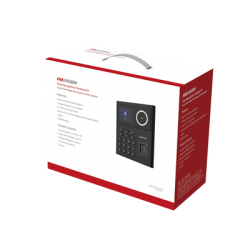 Kit WiFi de Control de Acceso Lite TODO INCLUIDO con Lector de Rostros, Tarjetas y Huellas / 500 Rostros / Compatible con App HIKConnect / Incluye Electroimán  Botón de Salida y Montajes Z y L para imán 