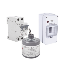 Kit de Centro de Carga Para Corriente Alterna, Breaker de hasta  400 Vca de 10 A con Supresor de Picos Transitorios.