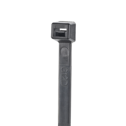 Cincho de Nylon 6.6 StrongHold™,  200mm  largo x 2.5mm ancho, Color Negro, Exterior Resistente a Rayos UV, Paquete de 100pz