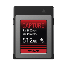 Memoria CFexpress tipo B / Clase 10 de 512 GB / Especializada para Cámaras de Fotografía y Video  / 1800 MB/s Lectura / 1700 MB/s Escritura