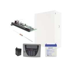 Panel de Alarma VISTA48LA con Teclado Alfanumérico 6460S, Batería y Transformador