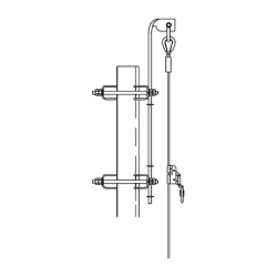 Línea de Vida hasta 45.7 Metros (150 pies). Compatible con línea Super Titan. Carro de Seg. NO INCLUIDO.