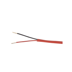 Alambre de Alarma contra Incendios - Bobina de 305 Metros: 2 x 16 AWG, Rojo, Tipo FPLR, (UL) FT4, Ideal para Sistemas de Detección y Evacuación de Incendios