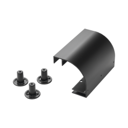 Accesorio de Bajada de Cable, Para Instalación en Escalerilla Hoffman, de Aluminio, Color Negro