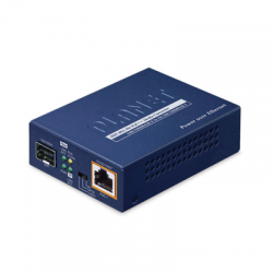 Convertidor de Medios PoE, 1 Puerto RJ45 Gigabit con Salida PoE 802.3af/at/bt (Hasta 60 W)/ 1 Puerto SFP 100/1000BASE-X