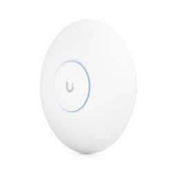 Access Point UniFi U7 Pro Max con 8 streams espaciales / para Techo o Pared / Tribanda (2.4/5/6GHz) / Radio Dedicado a Escaneo Espectral / Puerto 2.5 GbE / +500 clientes / POE+ (No incluido) / Para alta densidad de usuarios en escenarios exigentes 