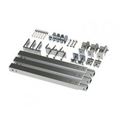 Caja de accesorios de aluminio  anodizado para montaje VEKTOR8R2700 , arreglo 1X2para techo