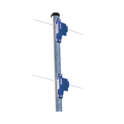 Aislador de Paso colo Azul reforzado para cercos eléctricos, resistente al clima extremoso