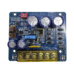 6 o 12  o 24 Vcc @ 4 A / Fuente tipo tarjeta/ 1 salida / requiere transformador de entrada  / capacidad de baterías / baterías no incluidas.