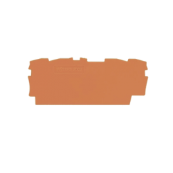 Placa final e intermedia; espesor 0,8 mm; naranja