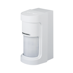 Detector de Movimiento / 180° de Detección / Panorámico / Cableado, alimentado a baterías / 100% Exterior / Compatible con cualquier panel de alarma/ Serie SHIELD