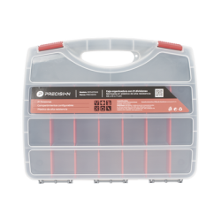 Caja Organizadora con 21 Divisiones Fabricada en Plástico de Alta Resistencia de 38x31x7 cm.