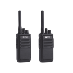 Par de radios analógicos, listos para utilizarse, operan en UHF 400-470 MHz de 2 watts de potencia. ¡PRECONFIGURADOS!