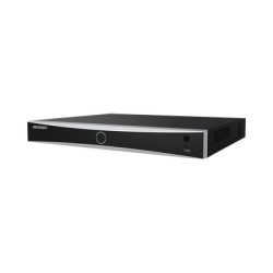 NVR 12 Megapixel (4K) / Reconocimiento Facial / 16 Canales IP / Base de Datos / Hasta 100,000 Fotografías / 16 Puertos PoE+ / 2 Bahías de Disco Duro / Switch PoE 300 mts / Bases de Datos / HDMI en 4K 
