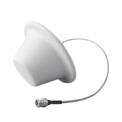 Antena Domo Omnidireccional 698 ~ 960 MHz / 1710 ~ 2700 MHz, 1.5 dBi / 5 dBi, con conector N hembra.