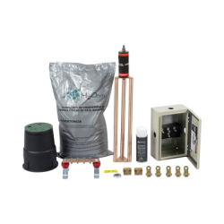 Kit de tierra Física Modelo TG45K con Electrodo Magnetoactivo 50 x 11.5 cm, Capacidad Max: 45 AMP