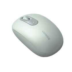 Mouse Inalámbrico 2.4G 800/1200/1600/2400 DPI | Función de 3 botones | Alcance 10m | Silencioso |  Ergonómico | Anti-caída y Anti-interferencias | Batería Alcalina AA incluida  | Color Green.