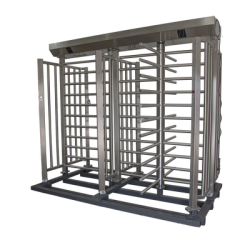 Torniquete De Paso Doble de Cuerpo Completo con Puerta Lateral y Rehilete de Acceso / Fabricado en Acero Inoxidable Grado 304 /