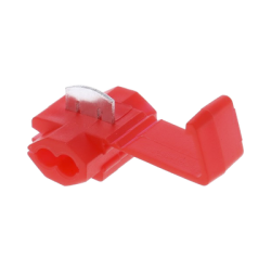 Terminal tipo almeja / 22 - 18 AWG / Rojo / Paquete de 25 piezas. 