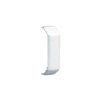 Unión recta de tapa, para uso con canaleta T45, Material PVC Rígido, Color Blanco Mate