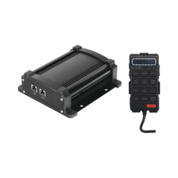 Sirena Vehicular de 100W de Potencia Con Controlador Unimando, Micrófono, Control de Tonos y Patrones de destello de Barras de Luces Serie X67 / X75